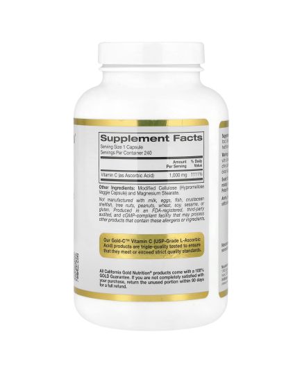 California Gold Nutrition, Gold C™, USP Grade Vitamin C, 1,000 mg, 240 Veggie CapsulesCalifornia Gold Nutrition, Gold C, USP Grade Vitamin C, 500 mg, 240 Veggie CapsulesCalifornia Gold Nutrition, Buffered Gold C, GOLD Standard Sodium Ascorbate (Vitamin C), 750 mg, 60 Veggie CapsulesCalifornia Gold Nutrition, Gold C Powder, Vitamin C, 1,000 mg, 8.81 oz (250 g)California Gold Nutrition, Total C Complex with Ascorbic Acid, Amla Extract, Citrus Bioflavonoids & Rose Hip Extract, 500 mg, 240 Veggie Capsulesproduct name